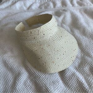 Fashion Nova Wicker Visor with Sparkly Sequins